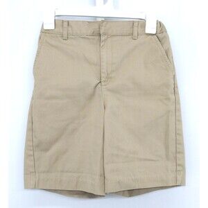 Classroom School Uniform Shorts Boys Size 12 Khaki Flat Front Pockets Adjustable